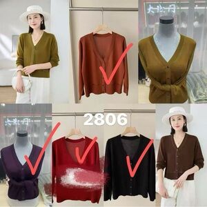 Women's V-Neck Cardigan Sweater